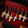 This stainless steel small cross necklace is a classic combination of religious ICONS carved by Jesus and the Virgin Mary. It is suitable for wearing pendant necklaces for faith Specification image